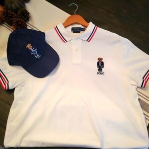 Ralph Lauren polo shirt and hat